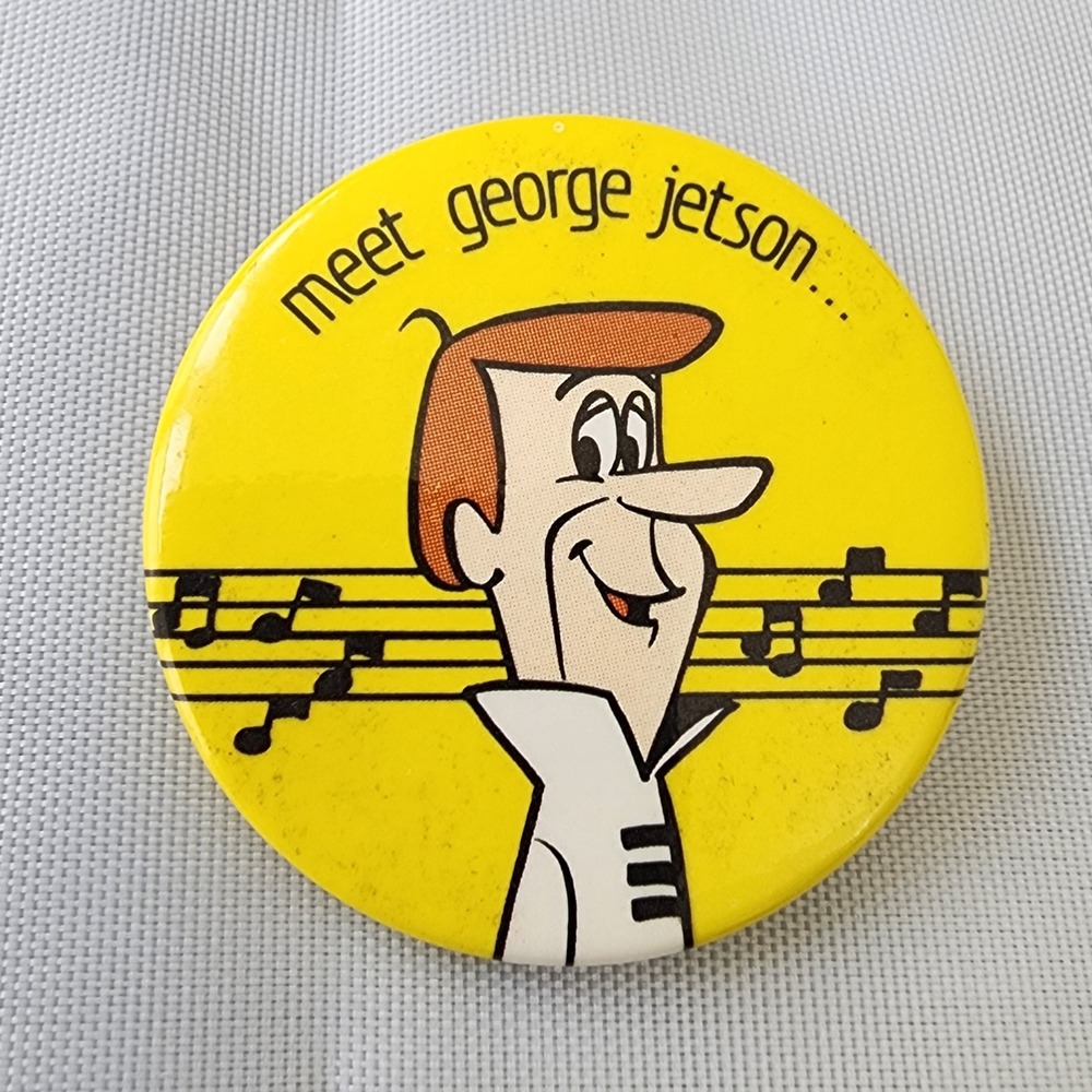The Jetsons Vintage Cartoon Pinback Buttons 1983 Hanna-Barbera Collectible Rare - Picture 2 of 12